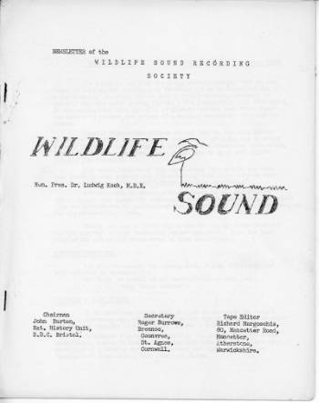 WSRS Newsletter vol1 no3 1968cover